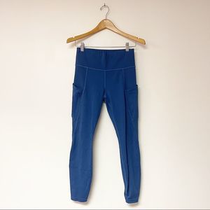 Athleta Blue High Rise Leggings